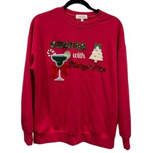 Pink Merry Christmas Sweatshirt